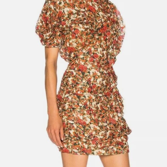 Isabel Marant Robe Face Floral Print Mini Dress- size small - Picture 3 of 15